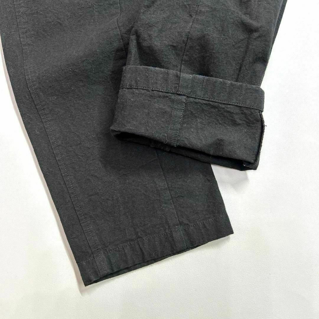 山内 ロングパンツ 20a67 サイズ2 ブラック コットン100% メンズ 山内 ロングパンツ 20a67 サイズ2 ブラック コットン100% メンズ
