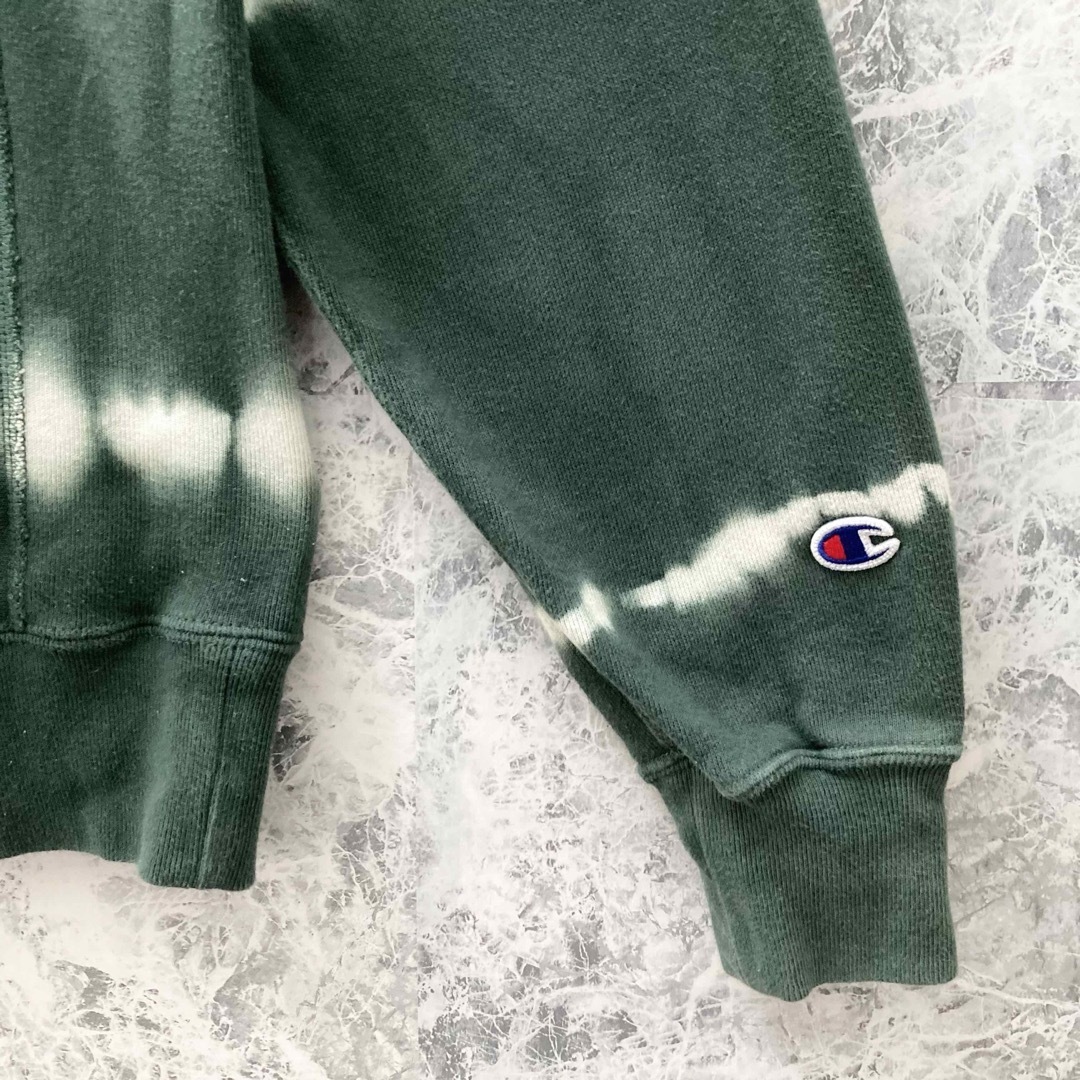 が大特価！ Champion - US古着チャンピオン刺繍袖目ありタイダイ柄 IS492 トップス
