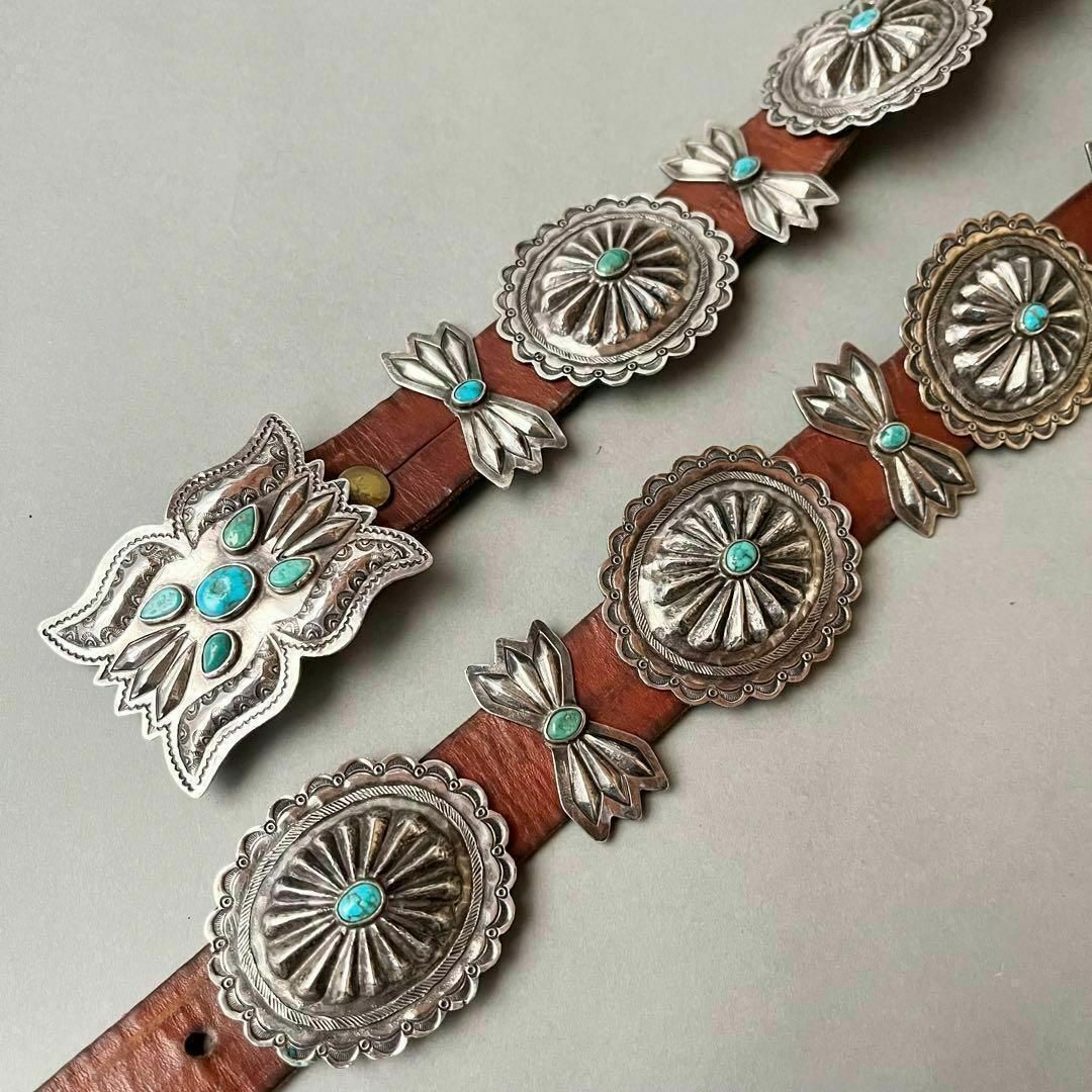 INDIAN JEWELRY - ヴィンテージ ナバホ ターコイズコンチョ INDIAN JEWELRY - ヴィンテージ ナバホ ターコイズコンチョ