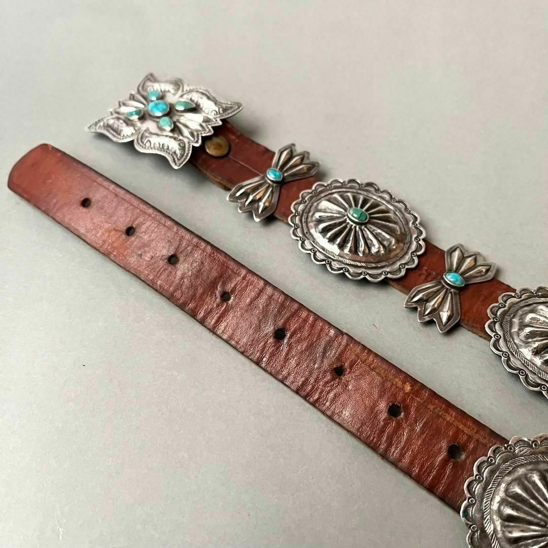 INDIAN JEWELRY - ヴィンテージ ナバホ ターコイズコンチョ INDIAN JEWELRY - ヴィンテージ ナバホ ターコイズコンチョ