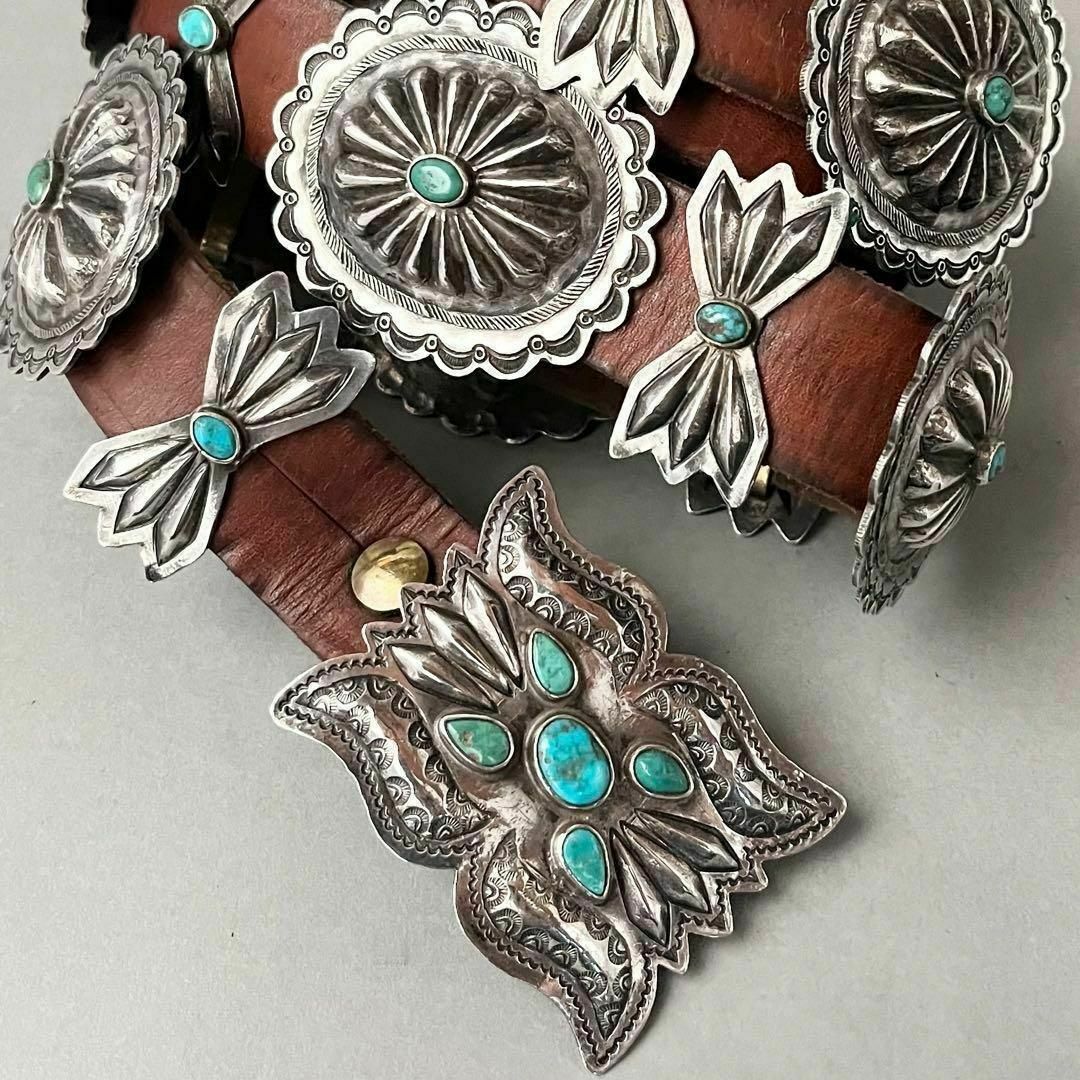 INDIAN JEWELRY - ヴィンテージ ナバホ ターコイズコンチョ INDIAN JEWELRY - ヴィンテージ ナバホ ターコイズコンチョ