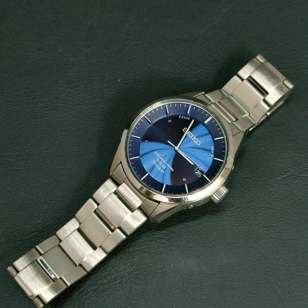 美品 稼働品 SEIKO セイコー スピリット ブルー シルバー 美品 稼働品 SEIKO セイコー スピリット ブルー シルバー