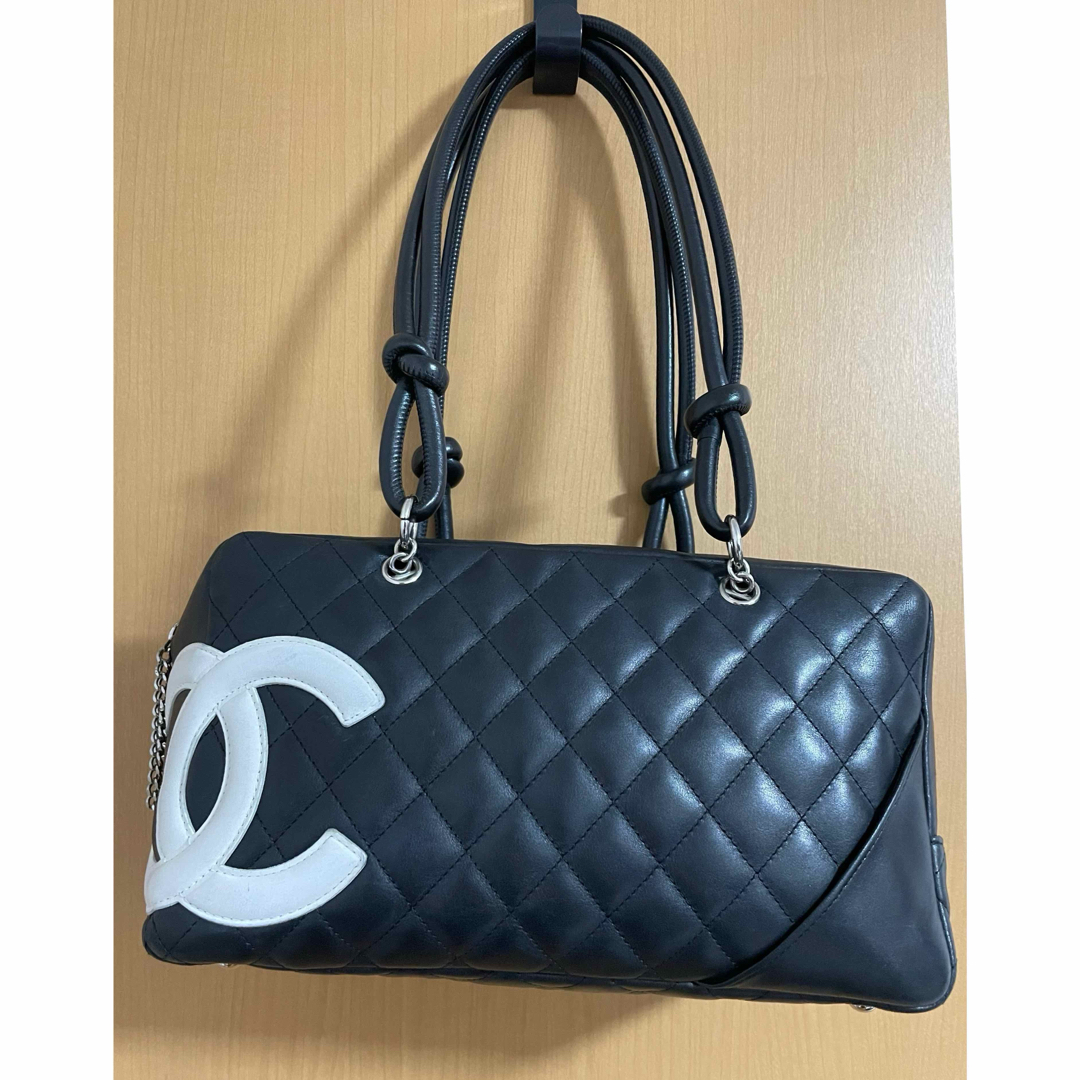 CHANEL - シャネル カンボンライン  ボーリング ショルダーバッグ