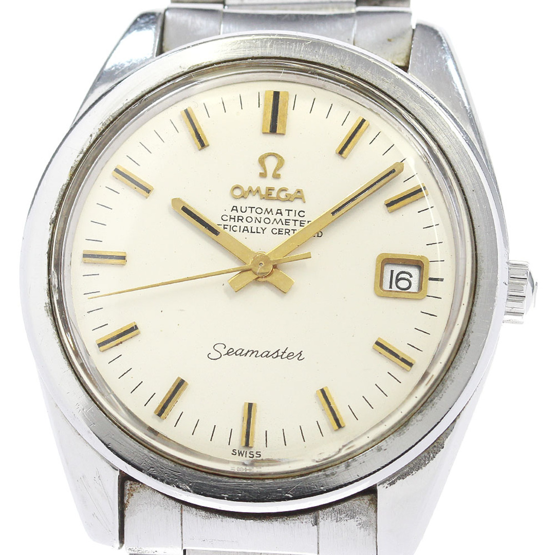 OMEGA - オメガ OMEGA 166.028 シーマスター デイト cal.564 キャタピラブレスレット 自動巻き メンズ _830467
