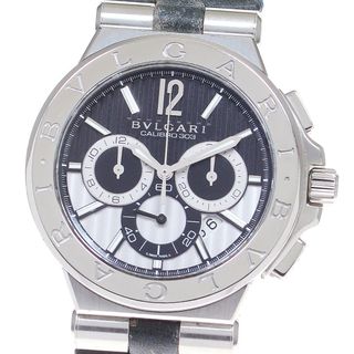 ブルガリ(BVLGARI)のブルガリ BVLGARI DG42SCH ディアゴノ カリブロ303 クロノグラフ 自動巻き メンズ 箱・保証書付き_834857(腕時計(アナログ))