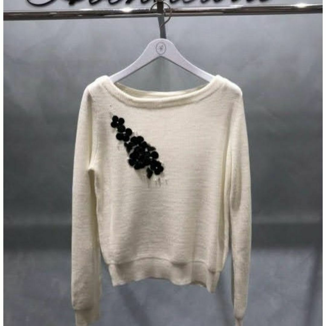 Aveniretoile - 新品★Aveniretoile★アベニールエトワール★フラワーモチーフニット★白