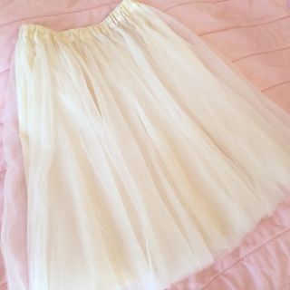 プロポーションボディドレッシング(PROPORTION BODY DRESSING)の美品♡フェミニンチュールスカート(ひざ丈スカート)