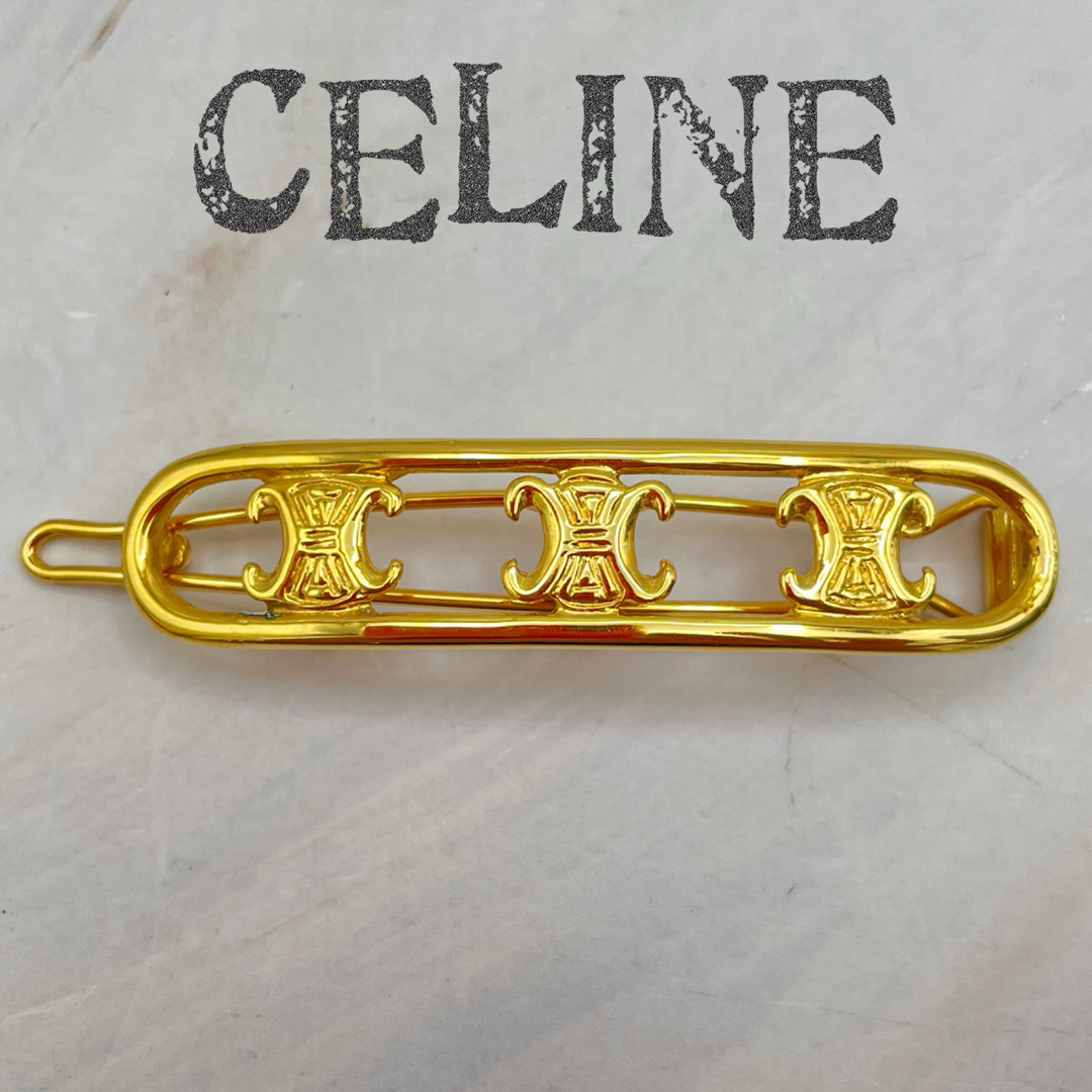 CELINE - CELINE セリーヌ ブラゾン トリオンフ ヘア CELINE - CELINE セリーヌ ブラゾン トリオンフ ヘア