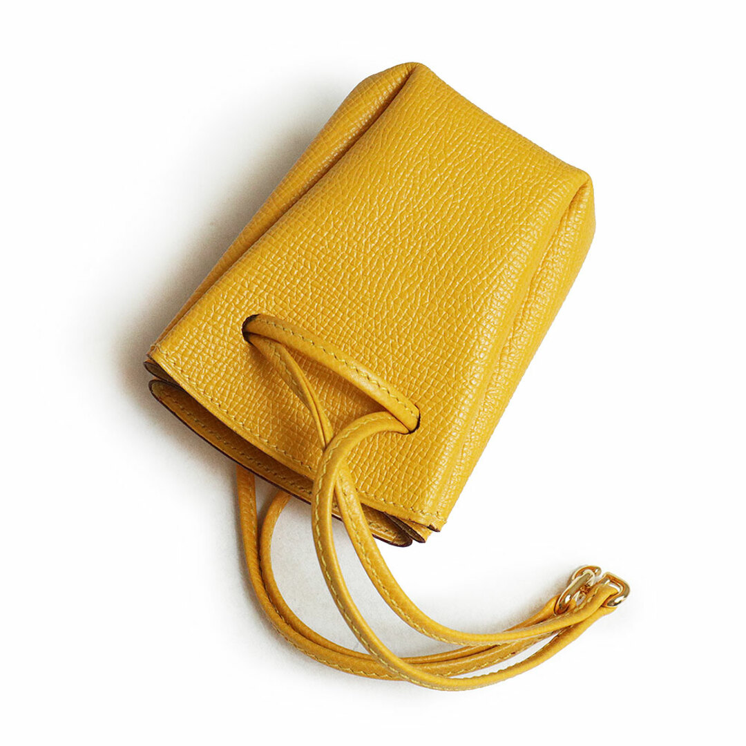 HERMES - エルメス ヴェスパ ポーチ クシュベル レザー ジョーヌ HERMES - エルメス ヴェスパ ポーチ クシュベル レザー ジョーヌ