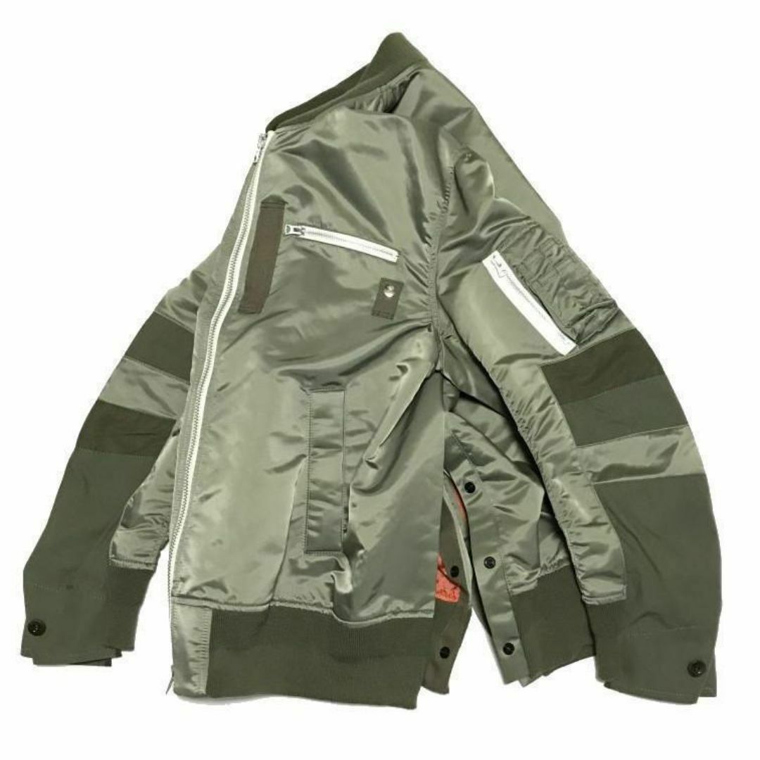 sacai - サイズ4 SACAI 21SS 切り替え ボンバージャケット 新品 sacai - サイズ4 SACAI 21SS 切り替え ボンバージャケット 新品
