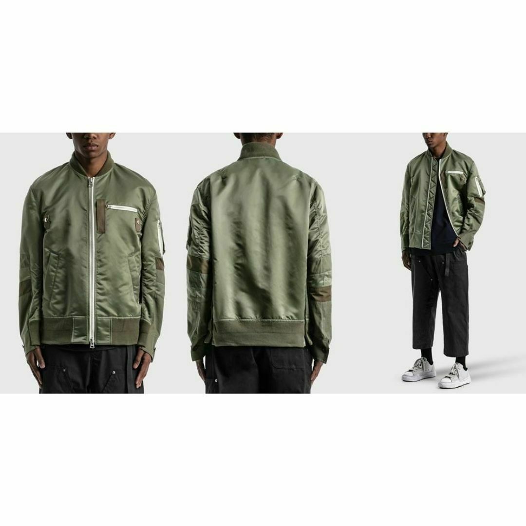sacai - サイズ4 SACAI 21SS 切り替え ボンバージャケット 新品 sacai - サイズ4 SACAI 21SS 切り替え ボンバージャケット 新品