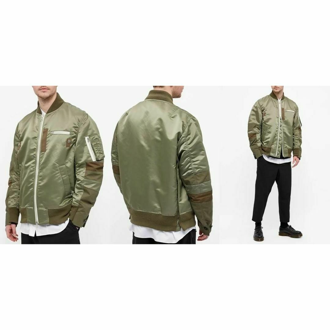 sacai - サイズ4 SACAI 21SS 切り替え ボンバージャケット 新品 sacai - サイズ4 SACAI 21SS 切り替え ボンバージャケット 新品