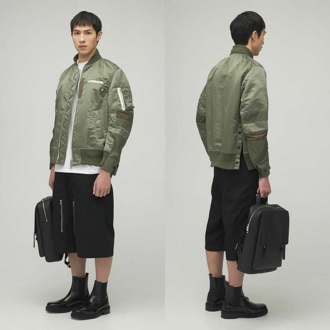 sacai - サイズ4 SACAI 21SS 切り替え ボンバージャケット 新品 sacai - サイズ4 SACAI 21SS 切り替え ボンバージャケット 新品
