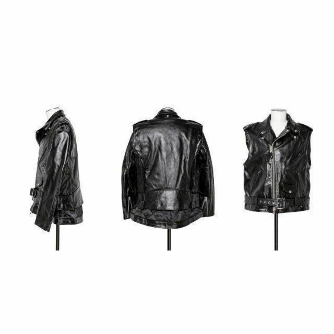 sacai - サイズ2 SACAI 22AW Schott レザーライダースジャケット sacai - サイズ2 SACAI 22AW Schott レザーライダースジャケット