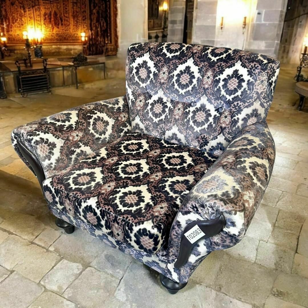 カリモク家具 karimoku꧂オールドカリモク 座ら 金華山織3人掛け カリモク家具 karimoku꧂オールドカリモク 座ら 金華山織3人掛け