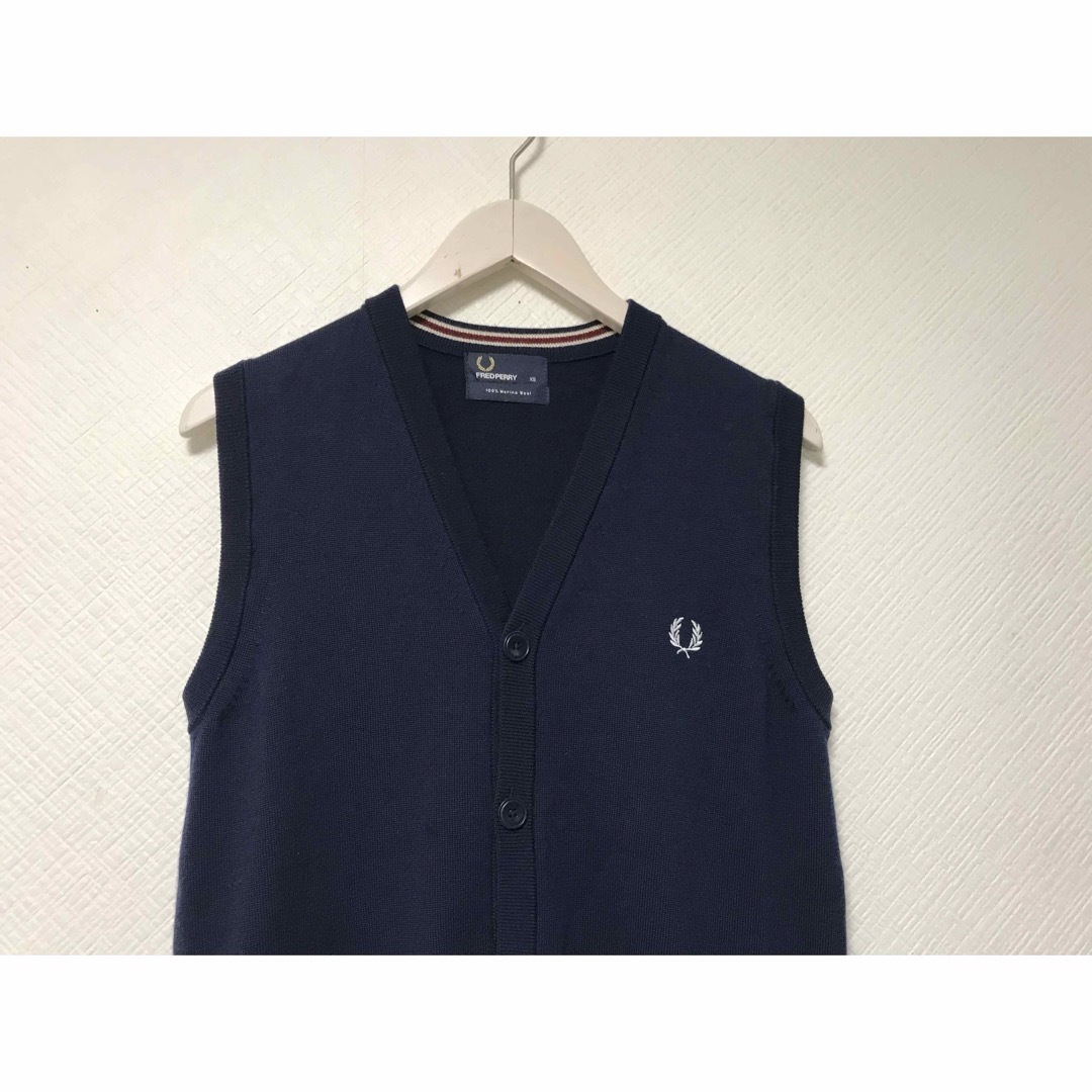 FRED PERRY - 本物フレッドペリーFREDPERRYウールニットロゴ刺繍 FRED PERRY - 本物フレッドペリーFREDPERRYウールニットロゴ刺繍