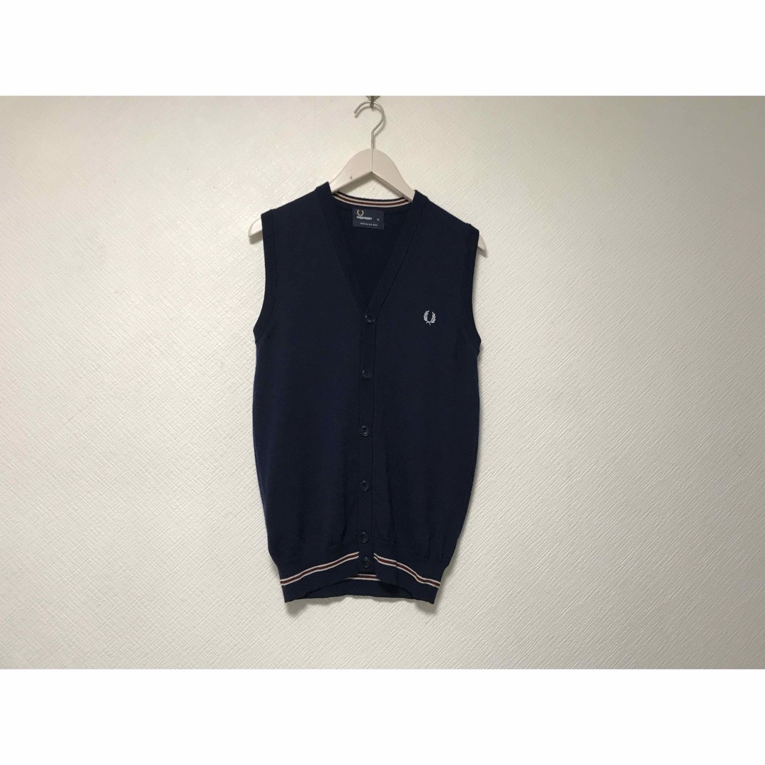 FRED PERRY - 本物フレッドペリーFREDPERRYウールニットロゴ刺繍 FRED PERRY - 本物フレッドペリーFREDPERRYウールニットロゴ刺繍