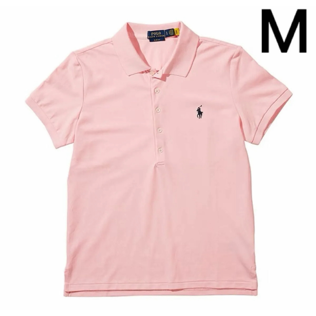 POLO RALPH LAUREN - 【新品未使用】ポロラルフローレン　ポロシャツ　コットン　ライトピンク　M