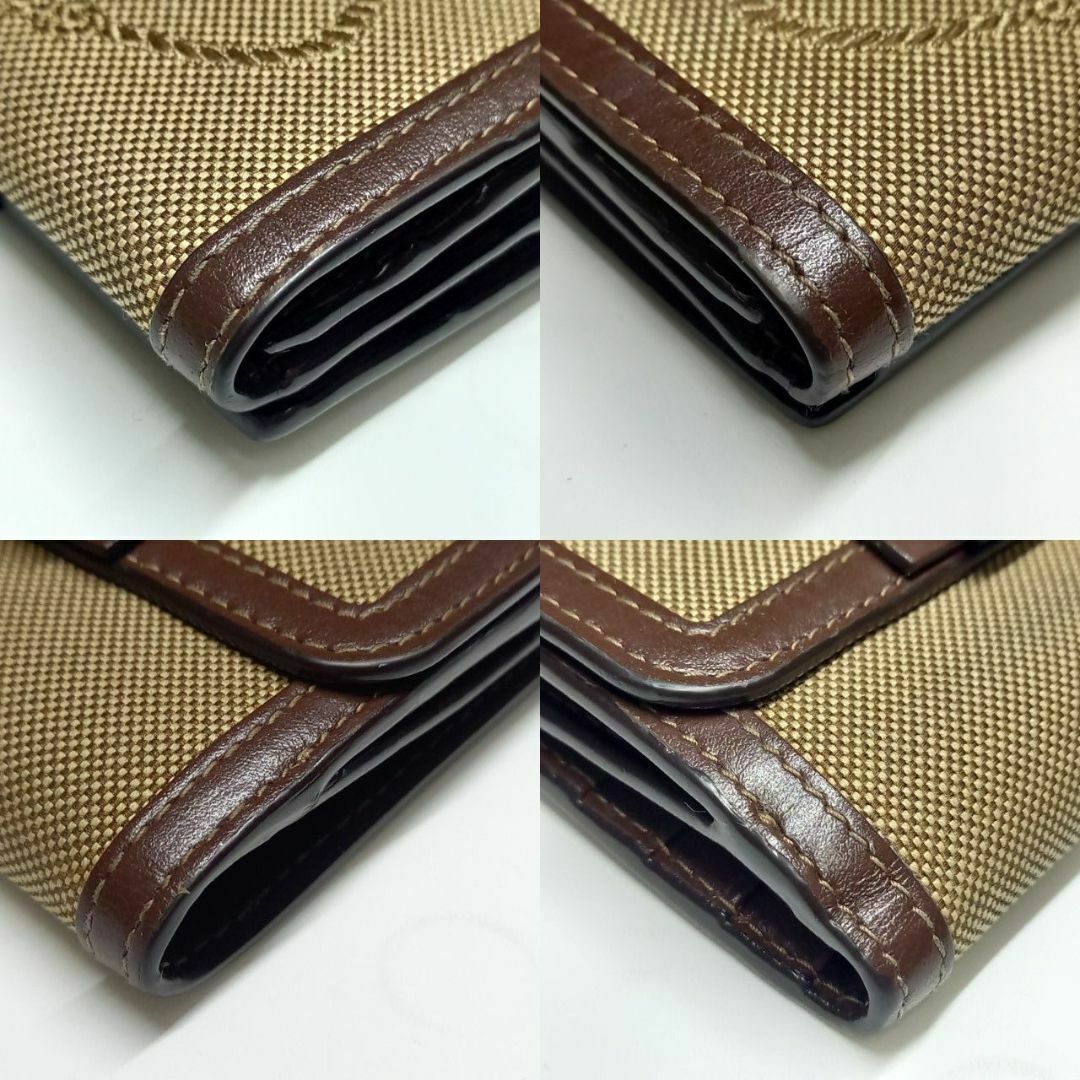 美品 プラダ キャンバス 二つ折り財布 ミニ財布 コンパクト財布 美品 プラダ キャンバス 二つ折り財布 ミニ財布 コンパクト財布