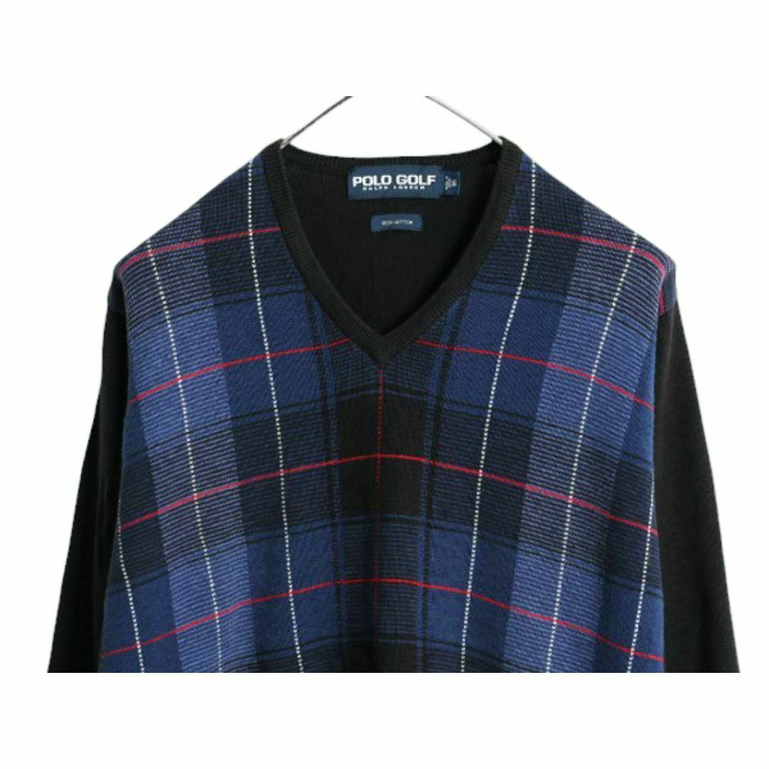 Ralph Lauren - 90s ポロゴルフ チェック コットン ニット Ralph Lauren - 90s ポロゴルフ チェック コットン ニット