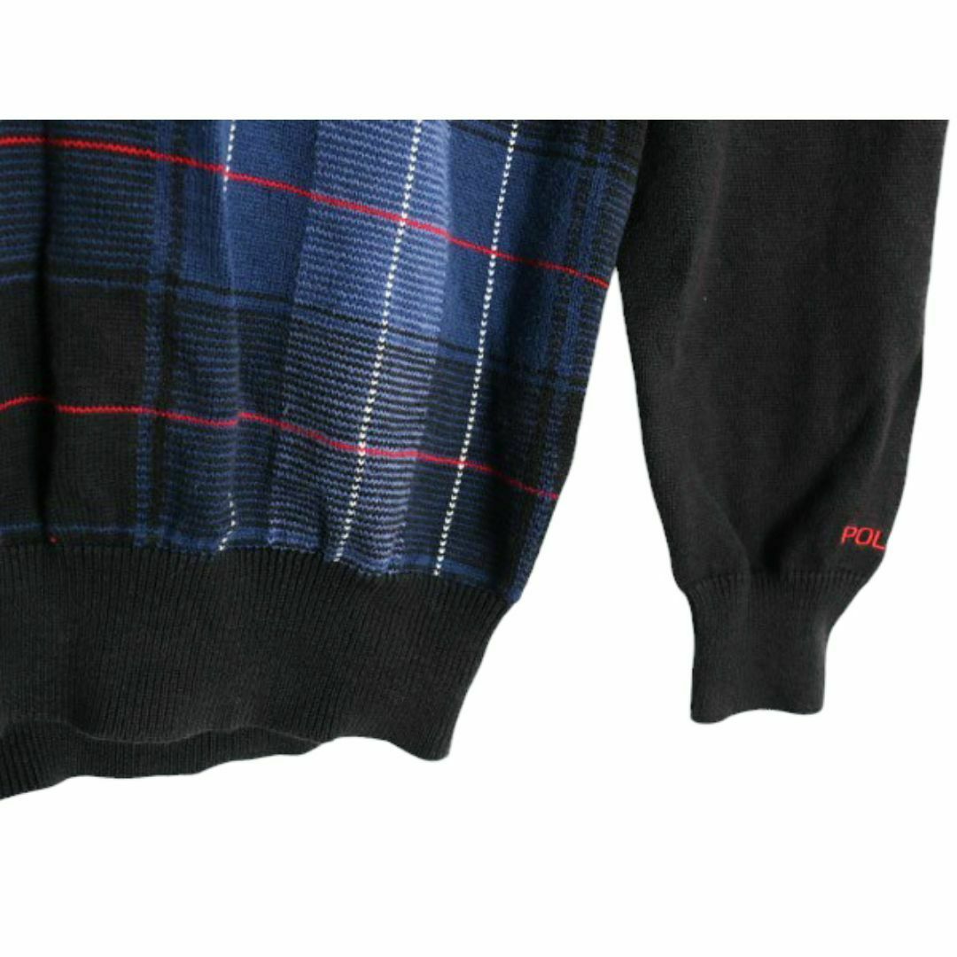 Ralph Lauren - 90s ポロゴルフ チェック コットン ニット Ralph Lauren - 90s ポロゴルフ チェック コットン ニット