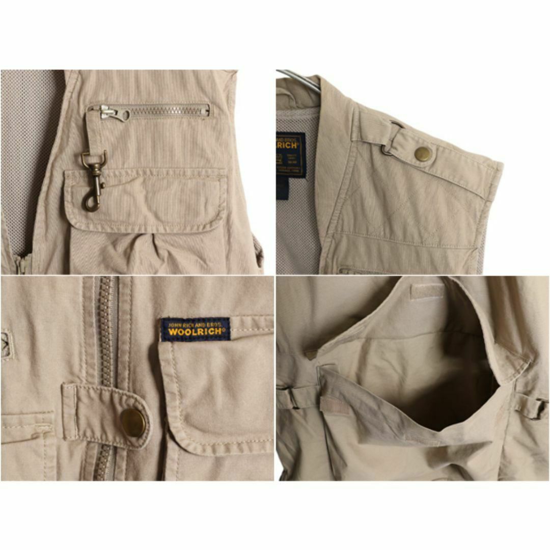 WOOLRICH - 90s ウールリッチ サファリ ベスト メンズ M / 90 WOOLRICH - 90s ウールリッチ サファリ ベスト メンズ M / 90