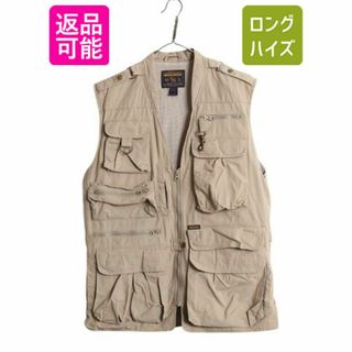 WOOLRICH - 90s ウールリッチ サファリ ベスト メンズ M / 90 WOOLRICH - 90s ウールリッチ サファリ ベスト メンズ M / 90