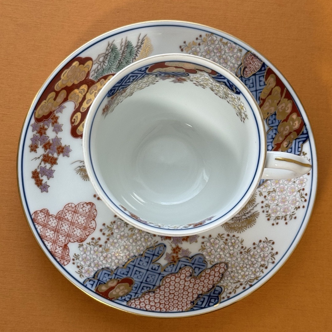 有田焼 琳派古伊万里 賞美堂本店 其泉窯 春秋文:コーヒー碗皿 有田焼 琳派古伊万里 賞美堂本店 其泉窯 春秋文:コーヒー碗皿
