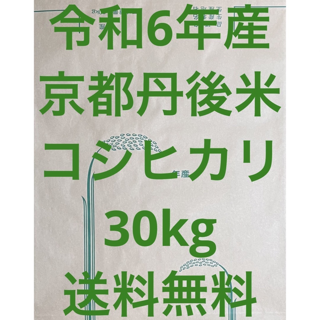 新米 玄米 30kg 令和6年産 京都 丹後 米 コシヒカリ 送料無料