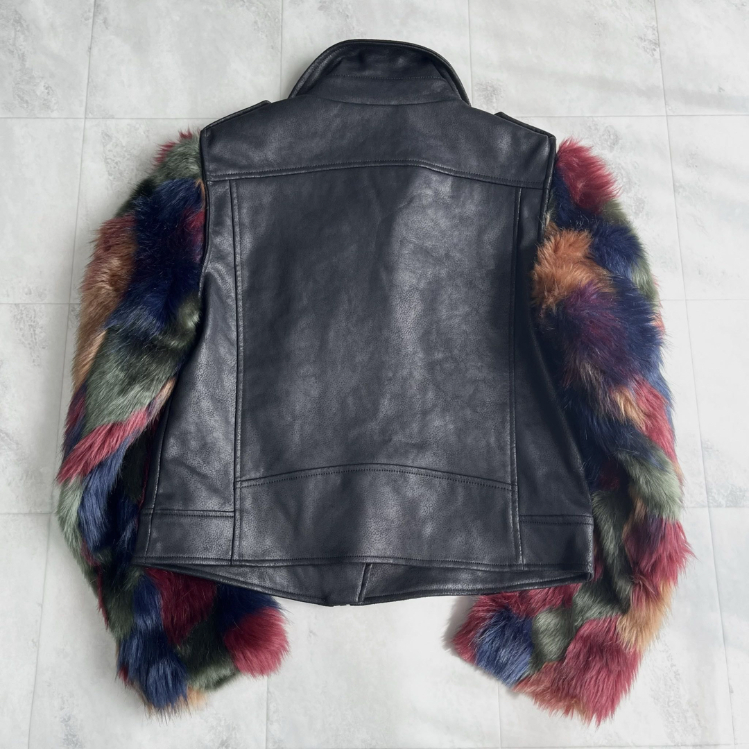 DESIGUAL - 【新品】Desigual エコファー バイカージャケット L DESIGUAL - 【新品】Desigual エコファー バイカージャケット L