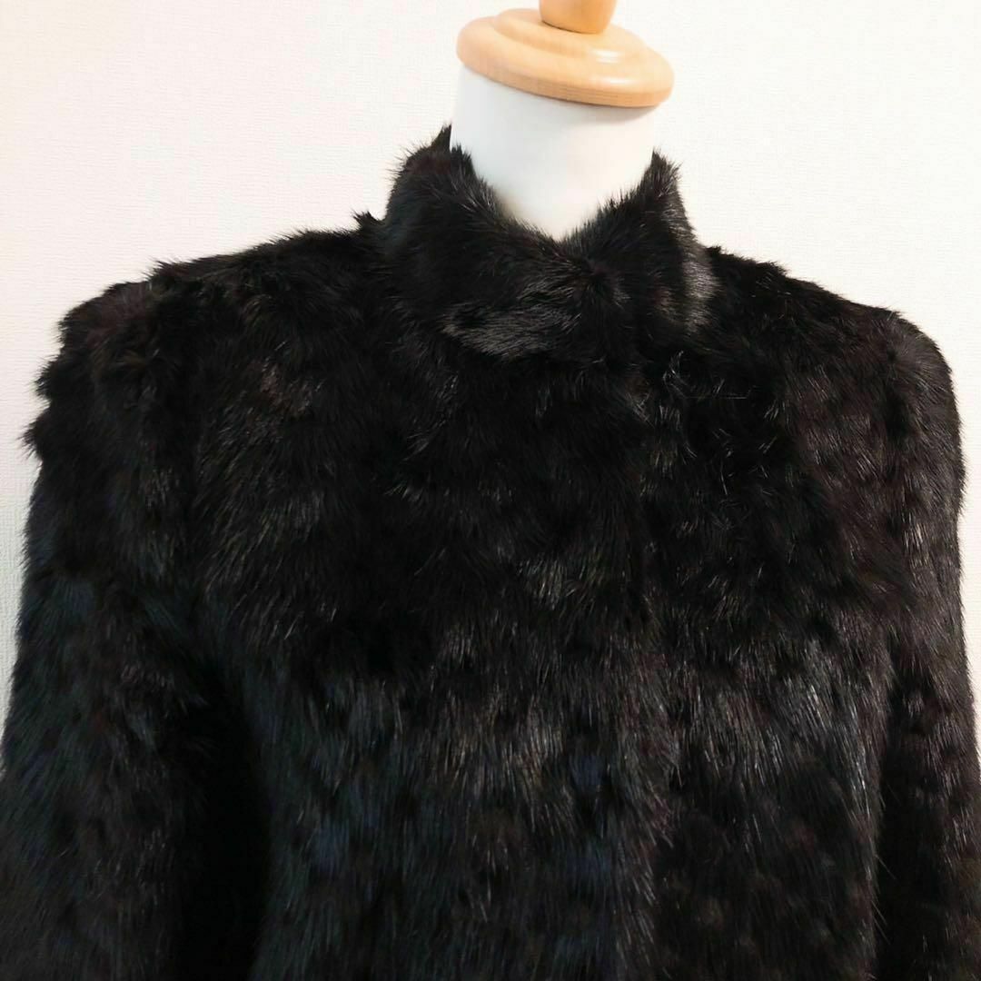 極美品 Josephine ジョセフィーヌ リアルファーコート 毛皮 ブラック 極美品 Josephine ジョセフィーヌ リアルファーコート 毛皮 ブラック