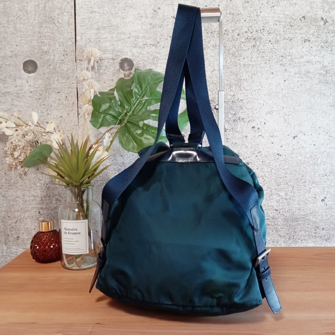 PRADA - 美品 プラダ ナイロン レザー ミニリュック バッグ PRADA - 美品 プラダ ナイロン レザー ミニリュック バッグ