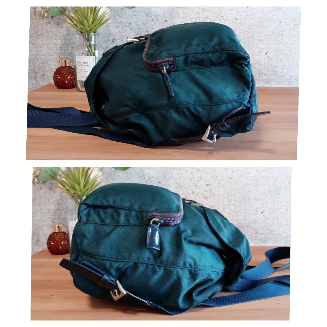 PRADA - 美品 プラダ ナイロン レザー ミニリュック バッグ PRADA - 美品 プラダ ナイロン レザー ミニリュック バッグ