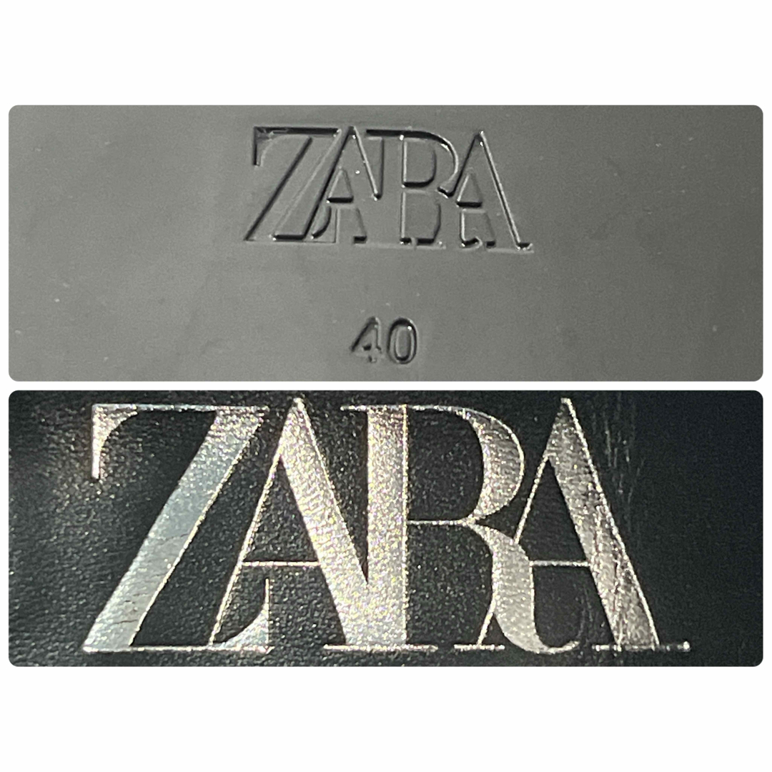ZARA - 美品 ザラ サイドゴアブーツ ショートブーツ ロゴ 黒 ZARA - 美品 ザラ サイドゴアブーツ ショートブーツ ロゴ 黒