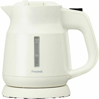 ピーコック 電気ケトル 800ml 転倒湯漏れ防止 湯沸かし 上ふた 着脱式(電気ケトル)