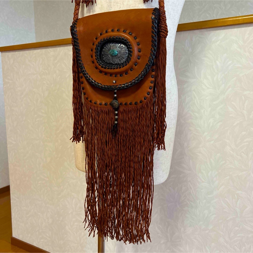 希少 INDIAN JEWELRY ナバホ族 メディスンバッグ ショルダー バッグ 希少 INDIAN JEWELRY ナバホ族 メディスンバッグ ショルダー バッグ