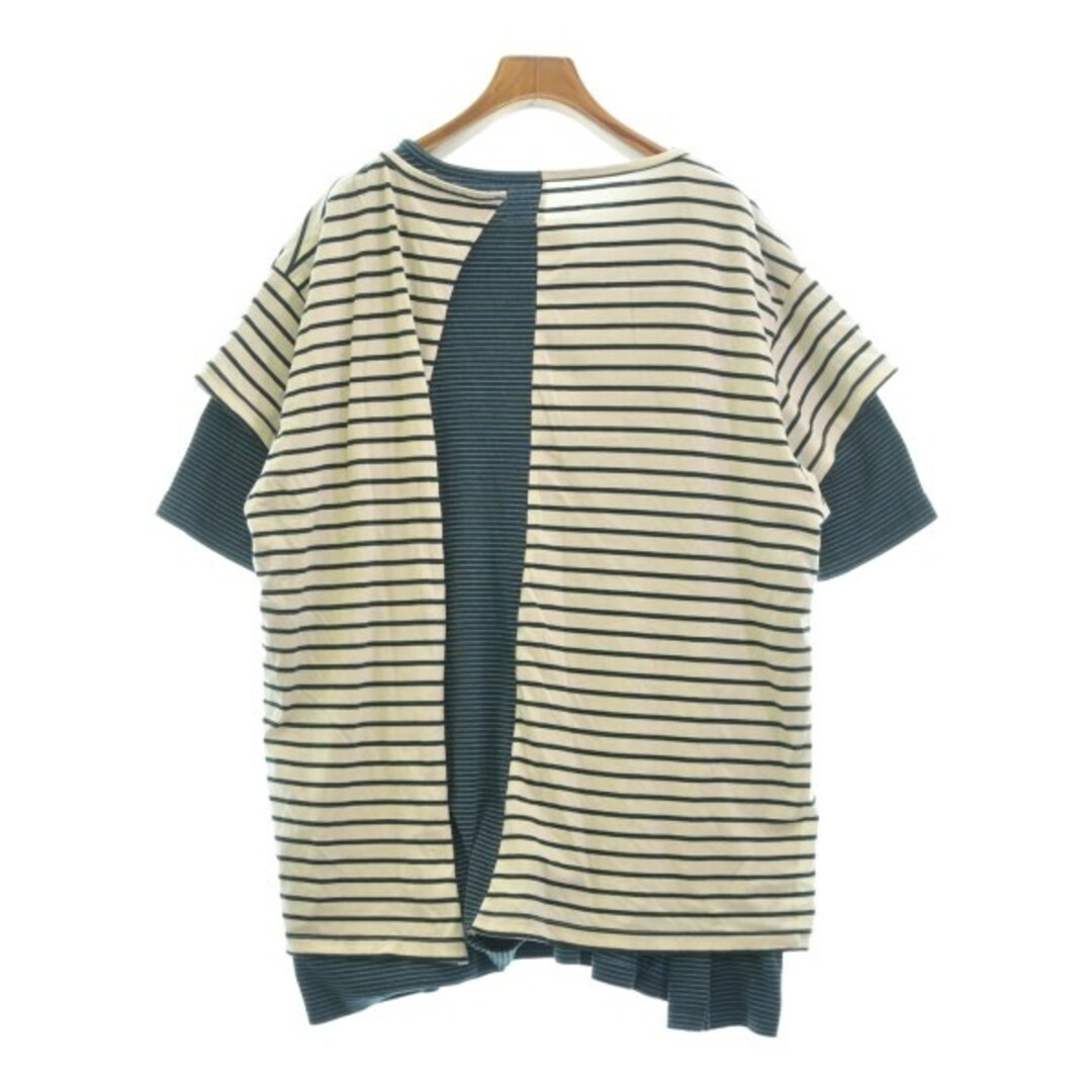 送料無料 通販 激安 MM6 - 緑x青x白 L Tシャツ・カットソー エムエムシックス MM6 カットソー(半袖+袖なし)