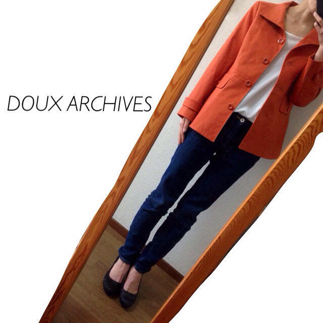 Doux archives(ドゥアルシーヴ)の着画あり＊ 試着のみ美品＊ Doux archives スプリングコート  レディースのジャケット/アウター(スプリングコート)の商品写真