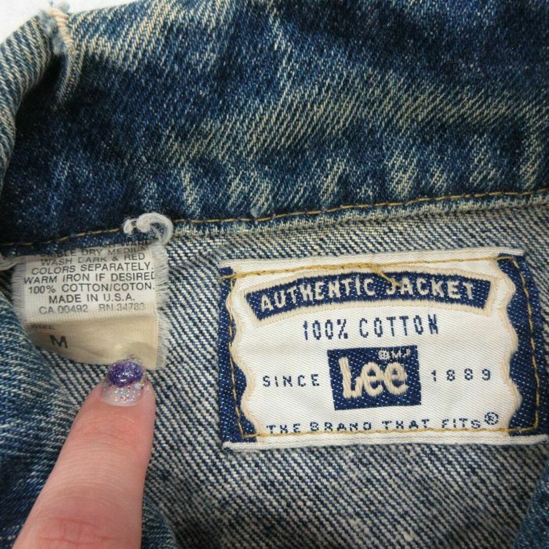Lee - L☆古着 リー Lee 長袖 ジージャン メンズ 90年代 90s Lee - L☆古着 リー Lee 長袖 ジージャン メンズ 90年代 90s