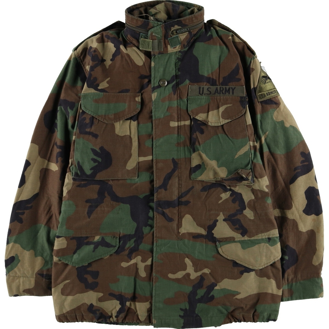 古着 90年代 米軍実品 U.S.ARMY M-65 迷彩柄 ウッドランドカモ 古着 90年代 米軍実品 U.S.ARMY M-65 迷彩柄 ウッドランドカモ