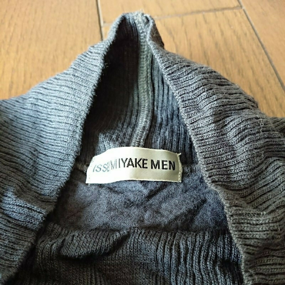 イッセイミヤケ ISSEY MIYAKE 長袖カットソー シワ加工 メンズ イッセイミヤケ ISSEY MIYAKE 長袖カットソー シワ加工 メンズ