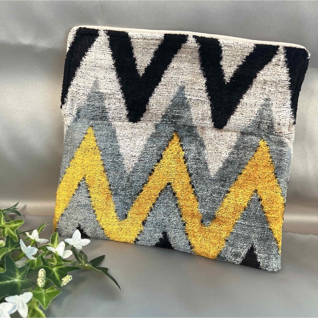 トルコ輸入 ikat シルクベルベットイカット クラッチバッグ トルコ輸入 ikat シルクベルベットイカット クラッチバッグ