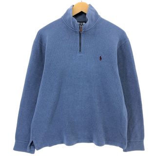 ラルフローレン(Ralph Lauren)の古着 ラルフローレン Ralph Lauren POLO by Ralph Lauren ハーフジップスウェットシャツ トレーナー メンズL相当 /eaa479983(スウェット)