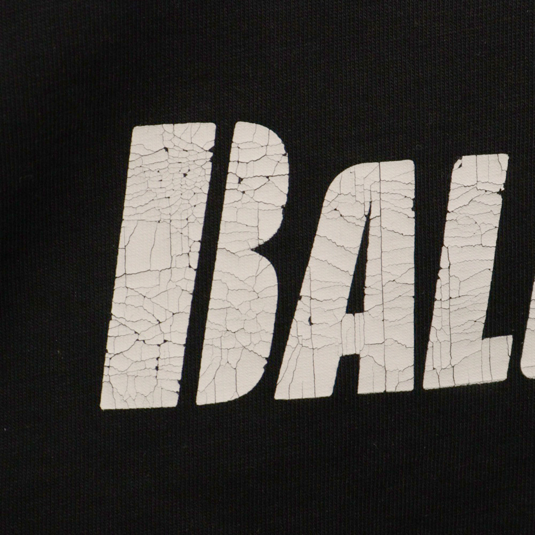 BALENCIAGA バレンシアガ 21SS デストロイ加工ロゴプリント 半袖 BALENCIAGA バレンシアガ 21SS デストロイ加工ロゴプリント 半袖