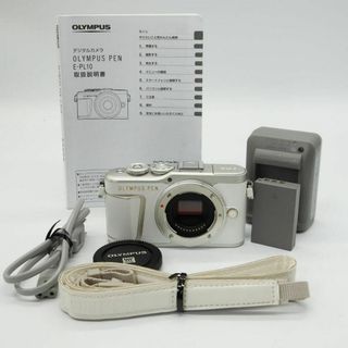 オリンパス(OLYMPUS)の【シャッター回数1111回!】■美品■PEN E-PL10 ボディー ホワイト(ミラーレス一眼)