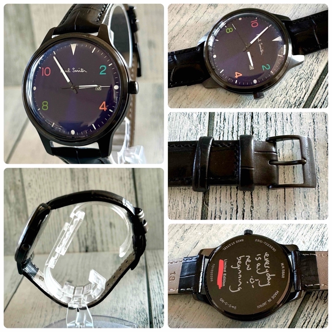 Paul Smith - 【希少】Paul Smith ポールスミス 腕時計 ブラック Paul Smith - 【希少】Paul Smith ポールスミス 腕時計 ブラック