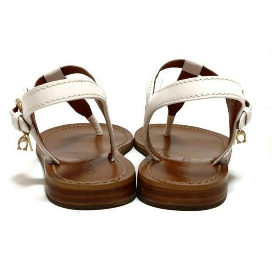 COACH - COACH(コーチ) サンダル EUR 36.5 レディース - 白 COACH - COACH(コーチ) サンダル EUR 36.5 レディース - 白