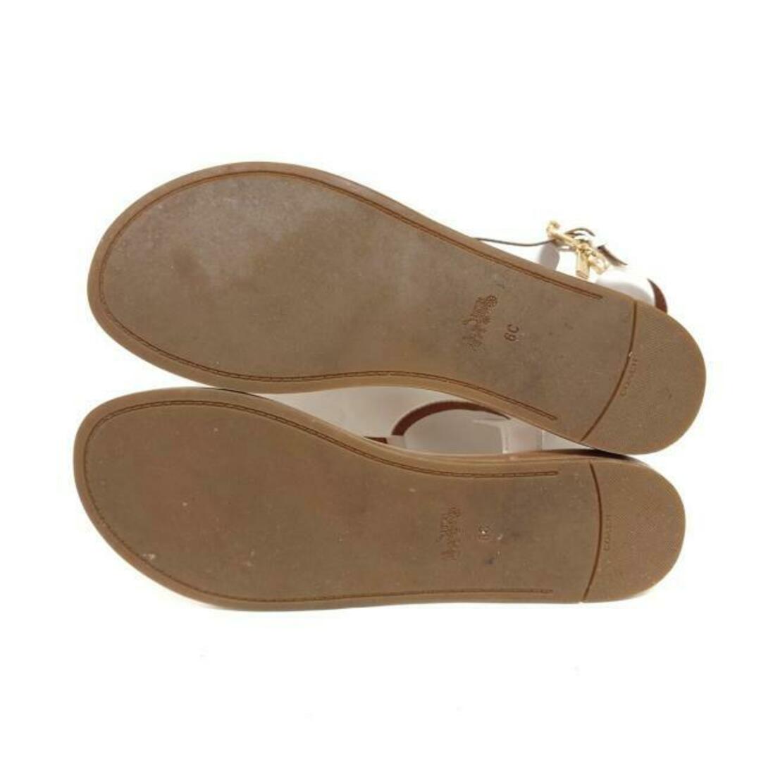 COACH - COACH(コーチ) サンダル EUR 36.5 レディース - 白 COACH - COACH(コーチ) サンダル EUR 36.5 レディース - 白