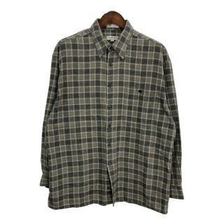 ピエールカルダン(pierre cardin)のPierre Cardin ピエールカルダン 長袖シャツ チェック グレー (メンズ XL XL) 中古 古着 S0813(シャツ)