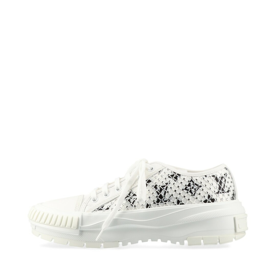 LOUIS VUITTON - ヴィトン LVスクァッドライン レザー×ファブリック 37.5 ブラック×